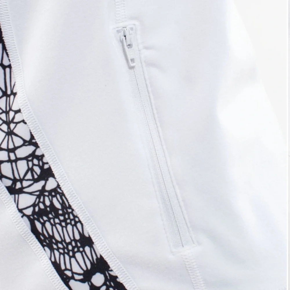 Lululemon Stride Jacket *Brushed in White/White Black Glacier Lace Size 6‎ - Picture 4 of 11